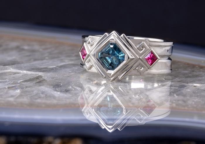 Montana Sapphire 3 Stone