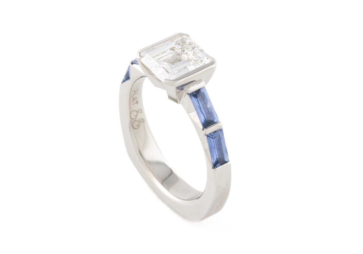 Aurum Baguette Engagement Ring