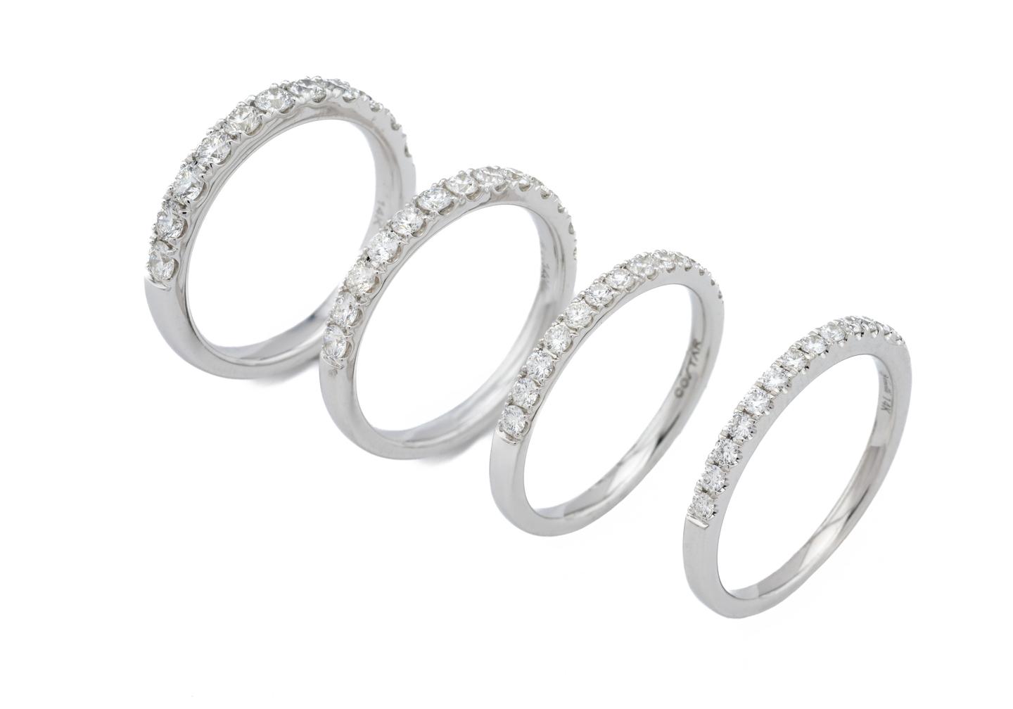 14K Diamond Half-Eternity Band, 0.25ctw - 1.5ctw