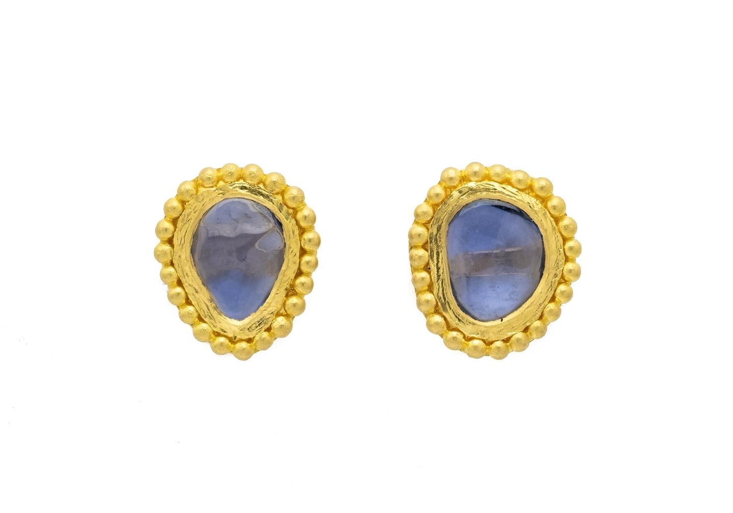 Aurum 18K Granulation Stud Earrings