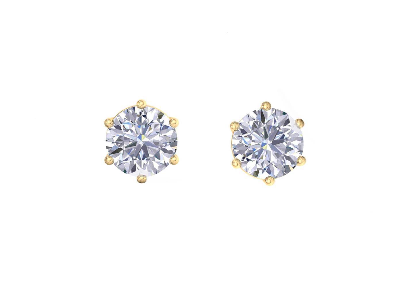 14K 1.16ctw Diamond Stud Earrings